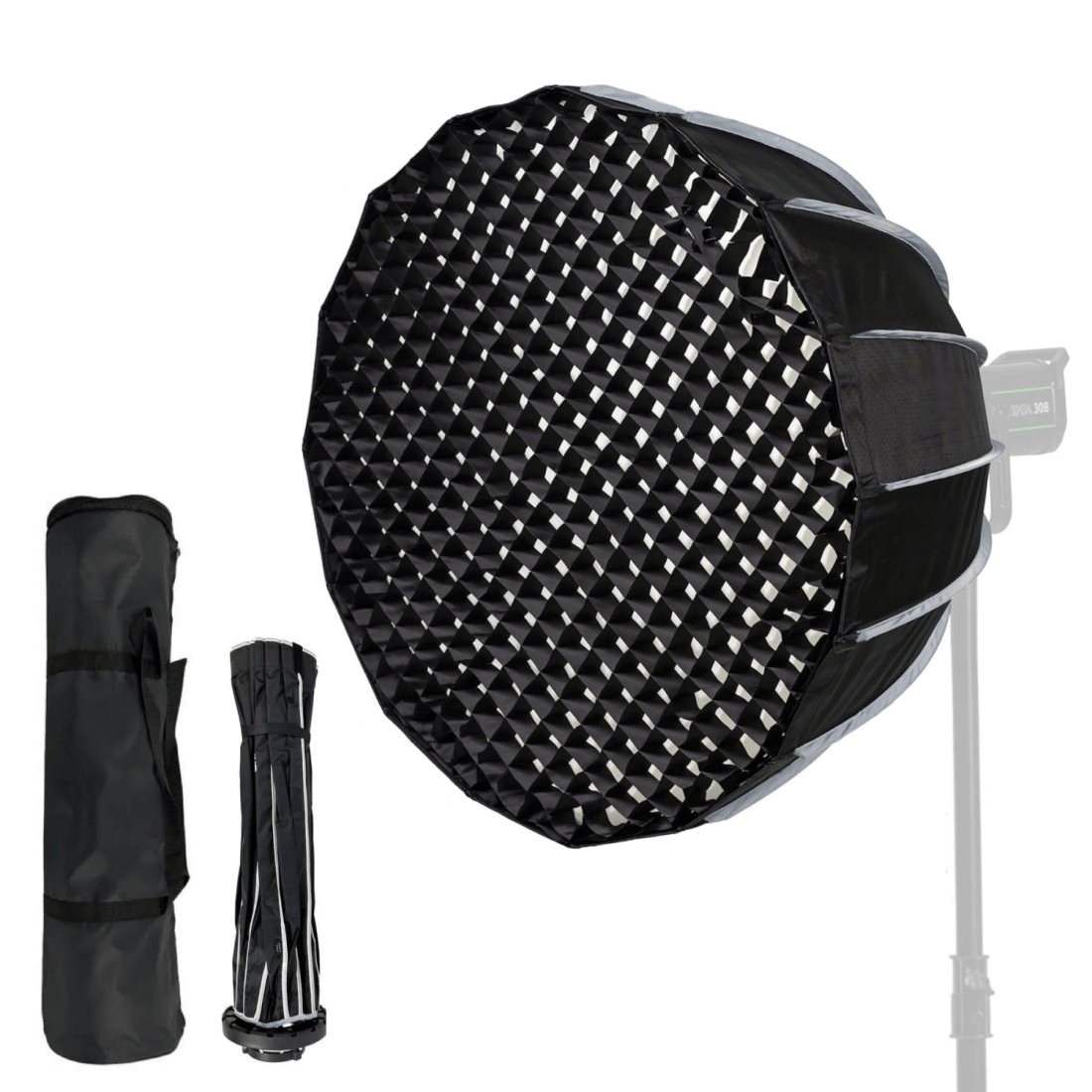 Softbox Parabólico RKP60 Bowens 60cm com Grade Montagem Fácil